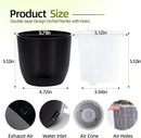 QCQHDU 2 Pack Orchid Pots with Holes for Repotting, Double-Layer and Self Watering Orchid Pot with Good Air Circulation by GreenHaven Gardens
