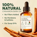 Kukka Cinnamon Essential Oil for Skin & Diffuser - 4 Fl Oz - 100% Pure Natural Cinnamon Oil, Aromatherapy and Candles & Soap Making Scent DIY by CozyNest Decor