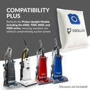 6pk of Bags and 2 Exhaust Filters for the Prolux 6000/7000/8000/9000 Upright Vacuum Cleaners by Prolux Cleaners