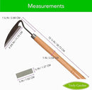 Effortless Weeding: Sharp Sickle Cuts Roots, Saves Time - with Thick Leather Sheath & Sharpening Stone by GreenHaven Gardens
