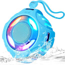 comiso Shower Bluetooth Speaker, IP67 Waterproof Speaker with LED Light, Portable Speakers with True Wireless Stereo, Floating, 2000mAh, Built-in-Mic, Ideal for Travel, Beach, Gifts for Unisex. by TinyTreasures Baby Boutique