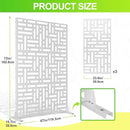 Outdoor Privacy Screen,72" H×47" W Metal Privacy Screen, Freestanding Privacy Fence Panels for Patio by GreenHaven Gardens