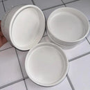 Plant Saucer Pot Tray Planter Saucers 4 Pack 4 5 6 7 8 9 10 11 12 13 Inch for Indoors Outdoor, Durable Sturdy Ceramic Flower Drainage drip Water Tray for Glazed Pots Base (4.7 Inch-White) by GreenHaven Gardens