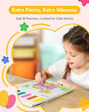 TECJOE Paint with Water Coloring Books for Toddlers, Princess Series Watercolor Set with 3 Brushes, Mess Free Painting Activity for Kids Ages 4 5 6 7 8, Arts & Crafts Toy by TinyTreasures Baby Boutique