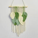Macrame Wall Hanging Boho Wall Tapestry Handmade Woven Leaf Wall Decor Crochet Wall Art for Home Office Apartment(15.8" W x 31.5" L) by CozyNest Decor