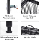 Grill Table Small Folding Table 2FT Foldable Camping Table Picnic Portable Mesh 2 Height Adjustable Outdoor Beach BBQ Black 23.6×15.7× 9.4/20.4inch by GreenHaven Gardens