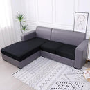 hyha Waterproof Couch Cushion Covers, Sectional Sofa Slipcovers Washable, L Shape Chaise Dog Couch Covers for Sectional Sofa, Universal Furniture Protector (1 Piece for Chaise, Black) by CozyNest Decor