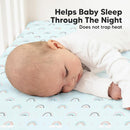 KeaBabies 2-Pack Organic Crib Sheets for Boys, Girls - 52x28 Fitted Crib Mattress Sheet Neutral, Breathable Jersey Cotton Cover for Baby Bed, Toddler Mattress, Soft & Cute Prints (Jolly Rainbow) by TinyTreasures Baby Boutique