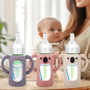 BUSOHA 3 Pack Koalas Silicone Sleeves for Dr. Brown's Glass Baby Bottles - Drop Protection Baby Bottle Sleeves Compatible with Dr Brown Newborn Glass Bottles with Silicone Handles,4 oz by TinyTreasures Baby Boutique