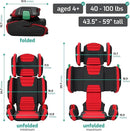 Mifold Hifold Adjustable Kids High Back Booster Car Seat with Strap – Slate Grey by TinyTreasures Baby Boutique