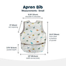 Tiny Twinkle Mess Proof Baby Bib - Waterproof & Lightweight Baby-Led Weaning Apron | 100% Recycled Polyester, Easy Clean & Machine Washable (Dinosaur, Small 6-24 Months) by TinyTreasures Baby Boutique