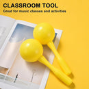 Maracas for Kids Adults, 8 Inch, Set of 2, Yellow by TinyTreasures Baby Boutique