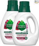 Seventh Generation Concentrated Laundry Detergent, Geranium Blossom & Vanilla, 40 oz, Pack of 2 (106 Loads), 40 Fl Oz (Pack of 2) by TinyTreasures Baby Boutique