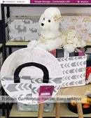 Rectangular Storage Basket Fabric Organizer Bin for Toys,Books,Clothes,Gifts,Pets-Perfect for Home,Office,Nursery,Dorm,Shelf(Rec Grey Arrow) by TinyTreasures Baby Boutique