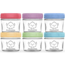 KeaBabies 6pk 4oz Glass Baby Food Containers with Lids - Leak-Proof, Microwavable Small Glass Jars, Baby Purees & Toddler Snack Storage Containers, BPA-Free, Dishwasher & Freezer Safe (Nord) by TinyTreasures Baby Boutique