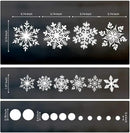 DC-BEAUTIFUL 318 Pcs Christmas Snowflakes Clings Decoration Set, White Christmas Theme Window Stickers, Winter Snow Flakes Clings Party Decal (12 Sheets) by CozyNest Decor