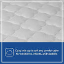 Sealy Baby Stain Protection Waterproof Crib Mattress Protector Cover, Fitted Toddler Bed Pad, Protective Sheet for Boys and Girls Bedding, Noiseless & Machine Washable/Dryer Friendly 52x28 - White by TinyTreasures Baby Boutique