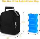 Accmor Breastmilk Cooler Bag with Ice Pack, Breast Pump Bag with Cooler Fits 6 Bottles, Double Layer Breast Milk Cooler Travel Bag for Nursing Mom Daycare, Work, Travel by TinyTreasures Baby Boutique
