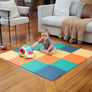 MioTetto Foam Floor Tiles for Kids - Non-Toxic Comfortable Baby Play Mat and Interlocking Foam Tiles, Fits with 50x50 Playpen Mat for Crawling & Development, Soft Play Mat for Babies 6-12 Months by TinyTreasures Baby Boutique
