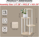 AZERPIAN Plant Stand 4 Tier Indoor Metal Flower Shelf for Multiple Plants Corner Tall Flower Holders for Patio Garden Living Room Balcony Bedroom, Black (4 Tier-White) by GreenHaven Gardens