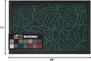 GORILLA GRIP 100% Waterproof All-Season WeatherMax Doormat US Designed Natural Rubber, Stain and Fade Resistant, Low Profile Indoor Outdoor Door Mats, Easy Clean Patio Mat, 17x29, Green Palm by CozyNest Decor