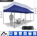 COBIZI 10x30 Pop up Canopy Tent 10x30 Canopy with Sidewalls, Heavy Duty Party Tent Tents for Parties, Foldable UPF 50+ Waterproof Commercial Easy up Canopy with Roller Bag, Navy Blue(Windproof) by GreenHaven Gardens