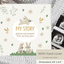 Baby Book Keepsake Gender Neutral to Paste Photos and Writing with +50 Pages and Stickers - Baby Memory Book from the First Year to 5th - Newborn Gifts, Baby Shower and Gender Reveal by TinyTreasures Baby Boutique