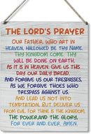 Inspirational Gift Signs the Lord's Prayer Our Father Who Art in Heaven Hallowed Be Thy Name Wooden Hanging Sign Religious Scripture Art Wall Home Decoration 10 x 8 Inches… by CozyNest Decor