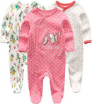Kiddiezoom Baby and Toddler Boys'Snug Fit Footed One-Piece Romper Jumpsuit Cotton Cotton Footed Outfit by TinyTreasures Baby Boutique