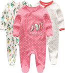 Kiddiezoom Baby and Toddler Boys'Snug Fit Footed One-Piece Romper Jumpsuit Cotton Cotton Footed Outfit by TinyTreasures Baby Boutique