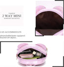 KL928 Girls Bowknot Polka Dot Cute Mini Backpack Small Daypacks Convertible Shoulder Bag Purse for Women by TinyTreasures Baby Boutique