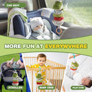 Jollybaby Baby Musical Pull String Hanging Toy for Stroller Car Seat Crib Play Gym, Plush Stuffed Dinasour Toy for Carseat with Music Teether Crinkle Paper, Sensory Toy for 0-6-12-18 Months Baby Gift by TinyTreasures Baby Boutique