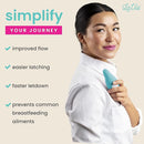 Lactation Massager - Patented Breastfeeding Relief, Boost Milk Flow & Ease Discomfort from Clogged Ducts, Engorgement, Mastisis - Postpartum Essentials for Nursing Moms - HSA/FSA Medical Device by TinyTreasures Baby Boutique