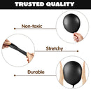 JOYIN 150 Pcs Black Balloons, Different Sizes 18 12 10 5 Inch Black Latex Balloon Arch Kit with Instruction for Birthday Party Graduation Wedding Holiday Decoration by TinyTreasures Baby Boutique