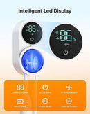 Bitvae Toothbrush Cleaner & Toothbrush Holder, Cleaning and Air Drying, LED Smart Screen, Rechargeable Wall Mount Toothbrush Holder for Bathrooms