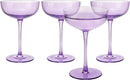 Colored Coupe Glass 7OZ Set Of 4 Colorful Champagne Cocktail Glasses Fancy Manhattan by The Wine Savant