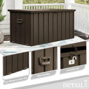 Domi 120-Gallon Outdoor Storage Box – Waterproof, Lockable Storage Cabinet for Patio Furniture, Garden Tools & Pool Supplies – Large Metal Storage for Cushions, Toys & More by GreenHaven Gardens