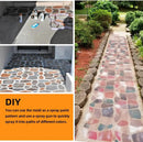 Avalution Reusable Concrete Mold 17"x17"x1.6" Walker Maker Courtyard Stepping Stone Molds Lawn Garden DIY Paving Mold(Irregular) by GreenHaven Gardens