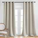 NICETOWN Room Darkening Curtains for Living Room, Grommet Window Treatment Thermal Insulated Solid Sound Reducing Drapes for Bedroom, Natural, Set of 2, W52 x L102 by TinyTreasures Baby Boutique