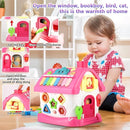 OKREVIEW Toys for 1+ Year Old Girls - Montessori Musical Toys for Toddlers Age 1-2, 8-in-1 Multi-Functional Music House with Sound, Lights, Music, Great Gifts for 1+ Year Old Girls Birthday Xmas by TinyTreasures Baby Boutique