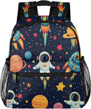 Toddler Backpack for Boys Girls - 12 Inch Astronaut Rocket Kids Backpack Preschool Kindergarten Backpack Lightweight Waterproof Schoolbag Book Bag for School by TinyTreasures Baby Boutique