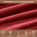 Bean Bag Chairs for Adults - Memory Foam Furniture BeanBag Chair - Kids/Teens Sofa with Soft Micro Fiber Cover - Round Fluffy Couch for Living Room Bedroom College Dorm - 4 ft, Red by CozyNest Decor
