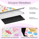 Extra Large Picnic Blanket Waterproof,80"x 80"Foldable Machine Washable Beach Blanket,Outdoor Blanket for 6-8 Adults,Picnic Mat Suitable for Indoor Crawling,Park Beach,Camping,Hiking,Travel (Rainbow) by TinyTreasures Baby Boutique