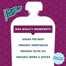 Serenity Kids 7+ Months Baby Food Puree Pouches Beef Chimichurri - Ethically Sourced Meat & Organic Veggies - BPA-Free Pouches - Toddler Food & Baby Snack - 3.5 Oz, 12 Pack by TinyTreasures Baby Boutique