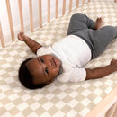 The Peanutshell 4-Pack Organic Fitted Crib Sheet Set - Soft & Breathable Baby Girl or Boy Crib Sheets, 100% Jersey Cotton Nursery Decor, Fit for Standard Mattress Cover- Check by TinyTreasures Baby Boutique