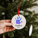 Baby Hand and Footprint Ornament - Baby's Frist Christmas Ornament with Photo, Name, Date - Personalized Baby Gift, Newborn Keepsake, New Mom Gifts by TinyTreasures Baby Boutique