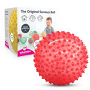 Edushape Original Sensory Ball for Baby - 7" Transparent Red, Enhances Gross Motor Skills for Kids 6 Months & Up by TinyTreasures Baby Boutique