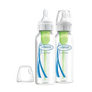 Dr. Brown’s Natural Flow® Anti-Colic Options+™ Narrow Baby Bottles, 8 oz/250ml, with Level 1 Slow Flow Nipple, 4 Pack, Pink/Clear by TinyTreasures Baby Boutique