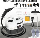 Handheld Steam Cleaner, 2500W High Pressure Steam Cleaner, 15s Fast Heating Portable Steamer for Cleaning with 17 pcs Accessories for Dirt, Grease, Grout, Tile,Floor, and Car (White) by CozyNest Decor
