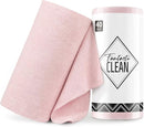 Fantasticlean Microfiber Cleaning Cloth Roll -40 Pack, Tear Away Microfiber Towels, 12" x 12", Reusable, Washable, Scratch Free, Ultra Absorbent Dish Rags for Car, Home, Garage or Shop (Pink) by CozyNest Decor